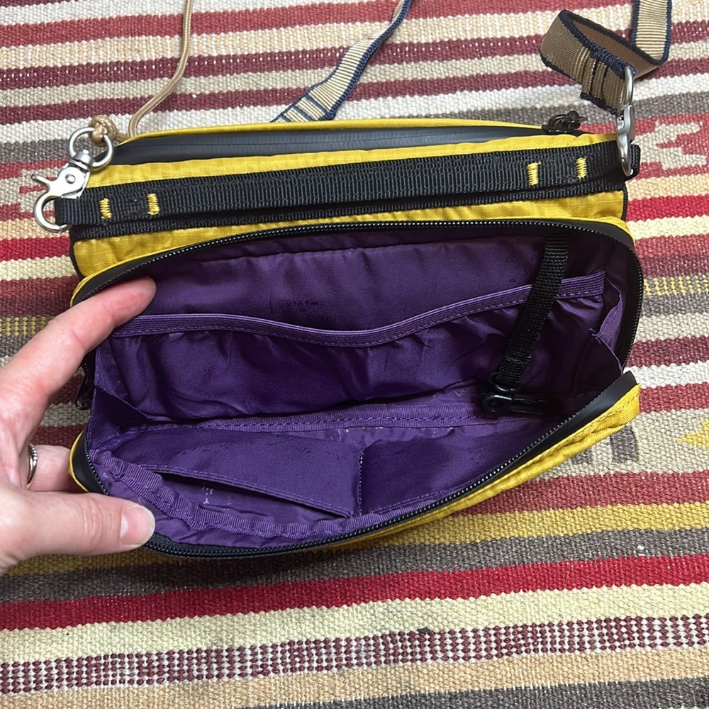 Topologie Yellow Crossbody Bag - Lightweight Everyday Carry - Picture 4 of 6